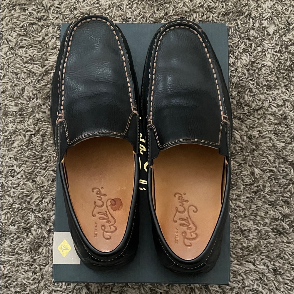 Sperry Black Leather Loafers
